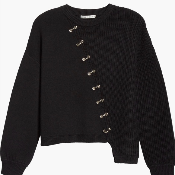 Alice and Olivia ElyseSweater with Hook Detailing size small